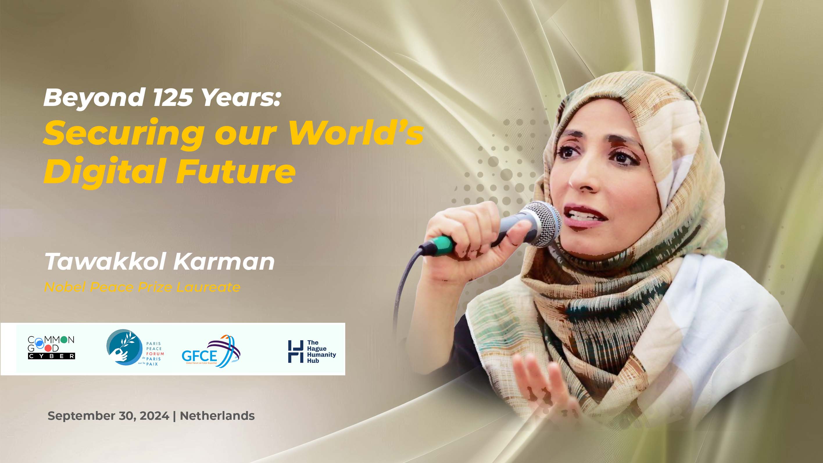 Nobel laureate to participate at "Beyond 125 Years" Event on Freedom and Justice